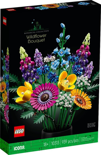 Kit Lego Icons Ramo De Flores Silvestres 10313 939 Piezas