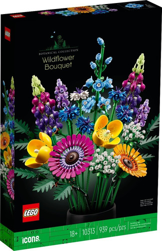 Kit Lego Icons Ramo De Flores Silvestres 10313 939 Piezas