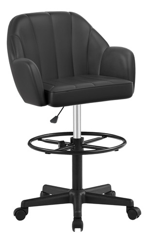 Vecelo Home Office Desk Chair With Height Adjustable Seat A.