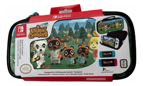 Estuche Original Nintendo Switch Welcome Animal Crossing Usa