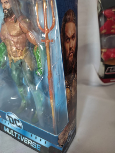 Imagen 2 de 3 de Aquaman Dc Multiverse Baf Trench Warrior Liga De La Justicia