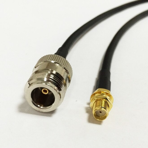 Cabo Pigtail Rgc-58 50cm Com Conectores N Femea X Sma Femea