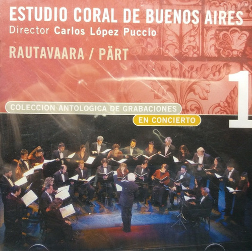 Estudio Coral De Buenos Aires Carlos Puccio Vol 1 Cd 