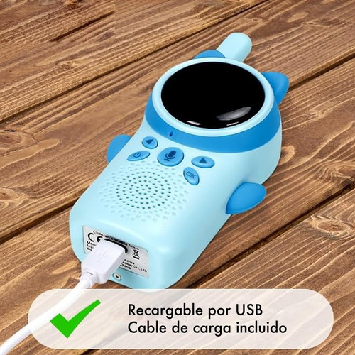 Handy Larga Distancia 3km Walkie Talkie Niños Infantil Color Rosa Y Celeste