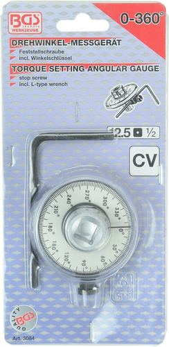 Imagen 3 de 6 de Bgs 3084 Caratula Medidor De Angulo Para Torque / Goniometro