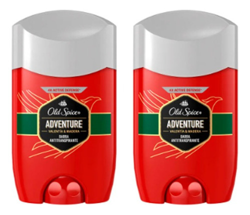 Old Spice Adventure Pack X2 50g C/u Fragancia Valentia y Madera