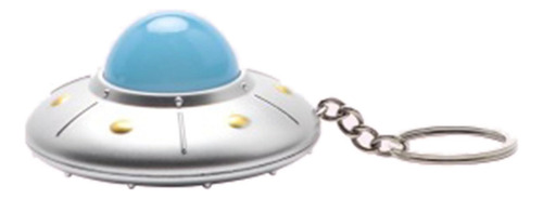 Llavero Con Diseño De Nave Espacial Con Luz Led Ovni,