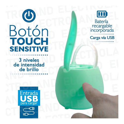 Imagen 4 de 10 de Lampara Led Táctil Flexible 360 Recargable Usb Porta Objetos