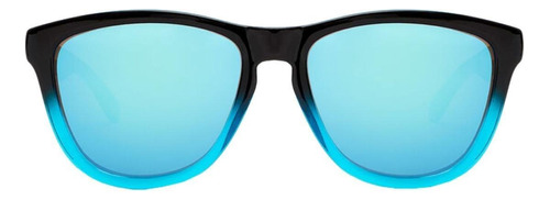 Gafas de sol Hawkers Lifestyle Fusion One One size, diseño Clear Blue con marco de nailon tr90 color negro/azul turquesa, lente azul turquesa de copoliéster tr18 espejada, varilla negra de nailon tr90 - HONE22GBTP