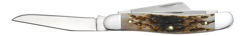 Case Medium Amber Bone Ss Stockman - Cuchillo De Bolsillo