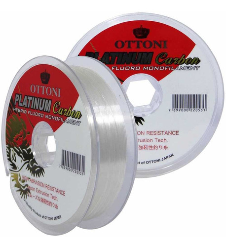 Imagem 1 de 5 de Linha Platinum Fluorcarbon Leader 0,50mm 100m