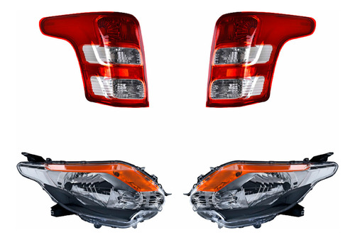 Faros P/halog Y Calaveras 4 Pzas Depo L200 2016 - 2019