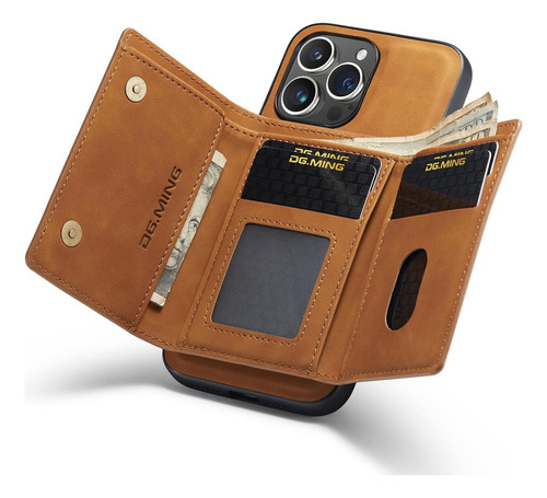 A Funda Tipo Cartera Con Atracción Magnética For iPhone