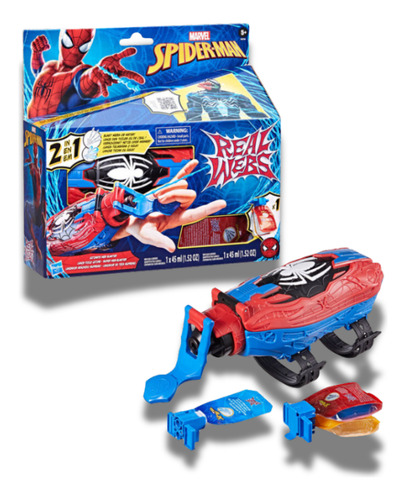 Lanza Telarañas Real Webs Y Figura De Acción Spiderman Pack