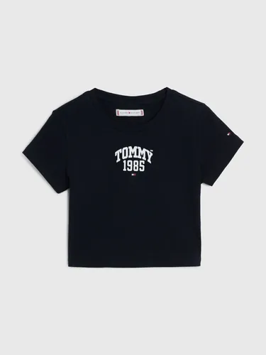 Camiseta Universitaria De Punto Niña Azul Tommy Hilfiger