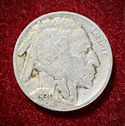 Moneda 5 Centavos Estados Unidos 1930 Indio Km 134 Bison