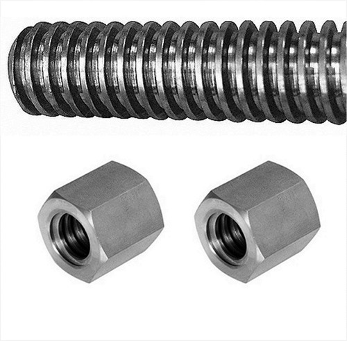 Rod Screw Acme 1/2 -10 Hilos X 1 Mt + 2 Tuercas Acme