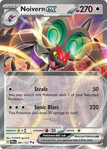Noivern Ex - 091/131 - Ultra Rare Noivern Inglés (Usado)