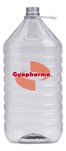 10 Pieza Garrafa Tipo Piña 10 Lts Pet Cristal Con Tapa Y Asa Blanco