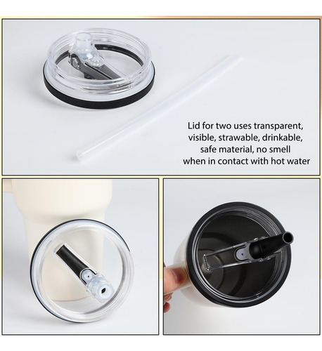 Tumbler Flip Straw Tapete De Substituição De 40 Onças (2 Uni