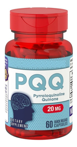Pqq Pirroloquinolina Quinona 20 Mg - Unidad a $3665