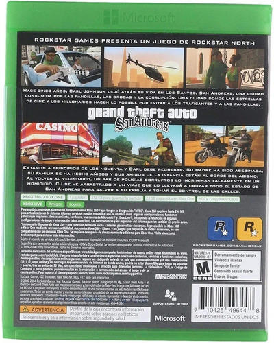 ..:: Grand Theft Auto Gta San Andreas ::.. En One/360 En Gc
