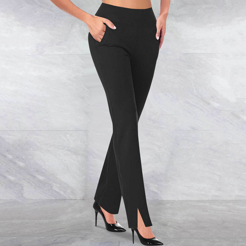 Pantalones Largos Con Bolsillos Elásticos En La Cintura De C