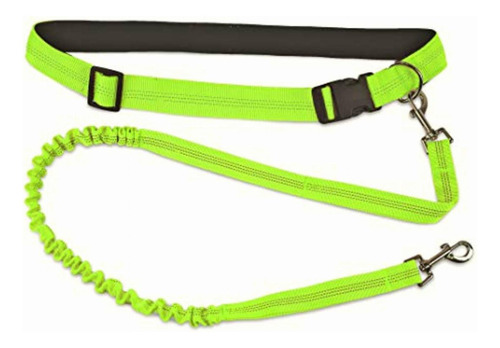 Furhaven Pet Dog Leash | Trail Pup Hands-free Dog Leash, Color Verde Neón