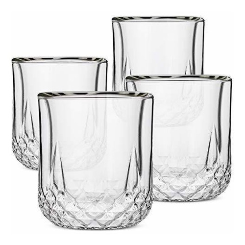 Vasos De Whisky De Cristal Doble Pared