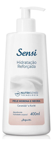 Hidratante Sensi Pele Morena E Negra Reforçada 400ml Jequiti