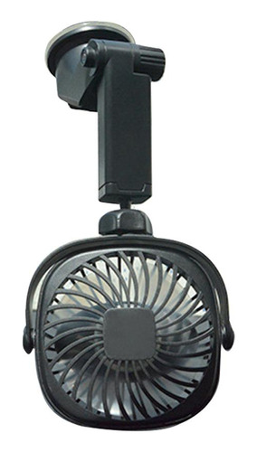 Ventilador Usb Para Coche, Ventosa Recargable De Pared, 360