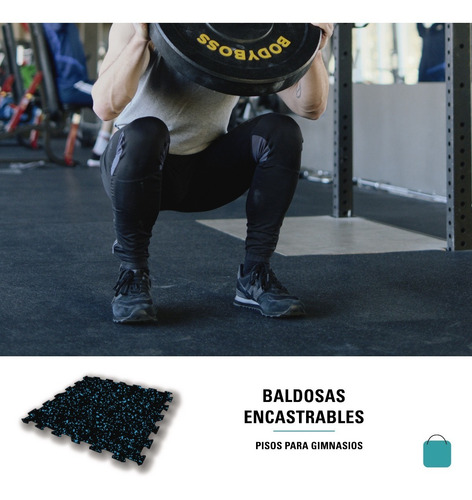 Imagen 1 de 4 de Piso Caucho Goma Funcional/ Crossfit 10mm