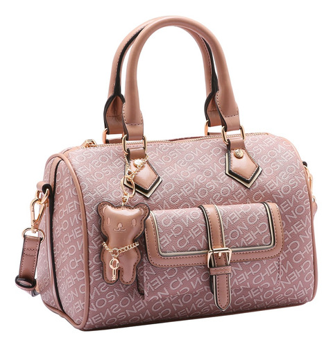 Bolsa Bau Tote Transversal Feminina Chenson 84143 Monograma