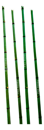 Kit Varal De Bambu Mossô Tronco Natural Com 3 Peças De 3m