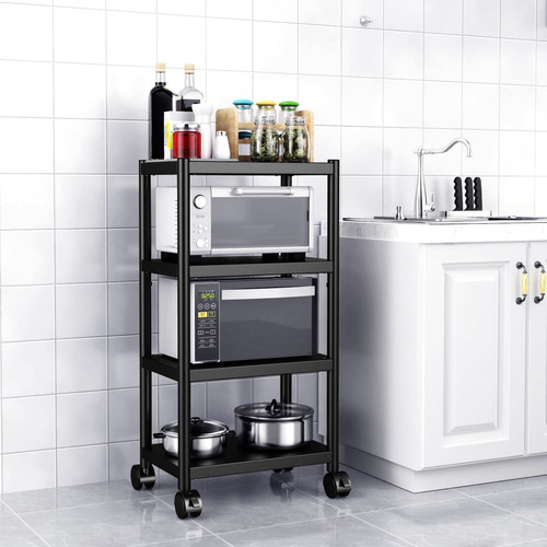 Trustlife Estante Cocina Rueda 4 Nivele Carrito Soporte