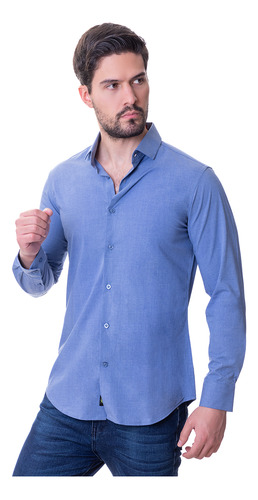 Camisa De Bambú Hombre Vermonti By Aldo Conti (h9835)