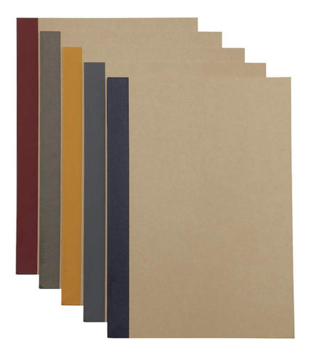 Muji Cuaderno B5 De 0.236in, 30 Hojas, Paquete De 5 Libros [