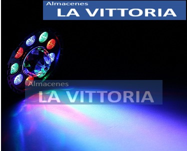 Imagen 4 de 4 de Potente Foco Giratorio Con Luces Led