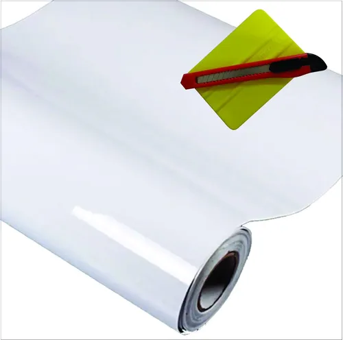 comprar Adesivo Pu002F Envelopar Fogão Geladeira Branco Brilho 3m X 60cm