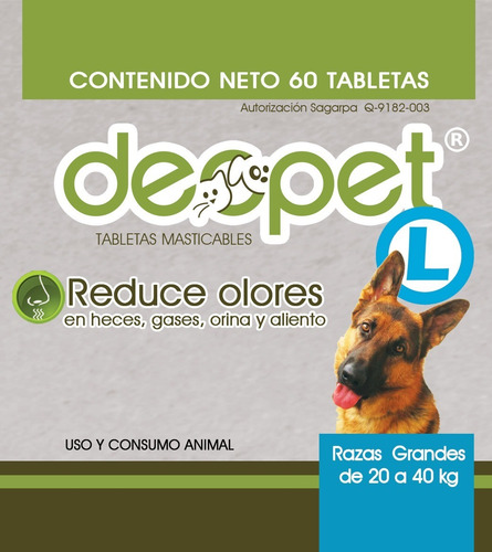 Imagen 2 de 5 de Deopet L Premios Para Perro: Reducen Malos Olores