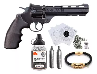 Pistola Revolver Crosman Vigilante Co2 Diabolo Bb Metal 4.5