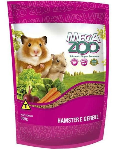 Ração Extrusada Megazoo Para Hamster E Gerbil 900g