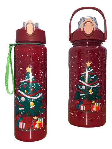 Duo Motivacional Navideño Botella  2 L Y  900 Ml