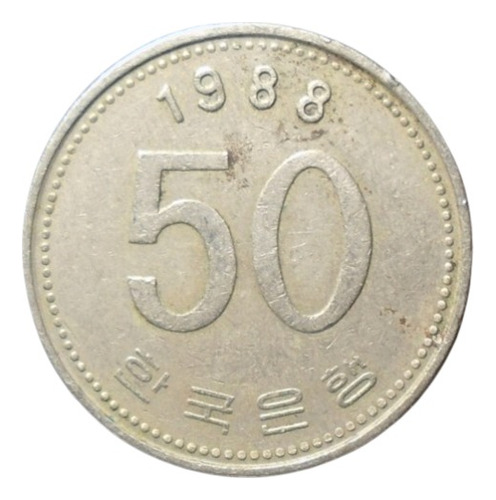 Corea Del Sur 50 Won 1988 Kr#01 (Usado)