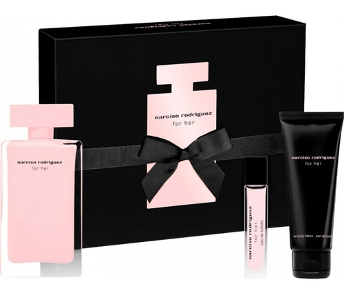 Narciso Rodriguez For Her Edp 100ml Set+10ml+body Lotion