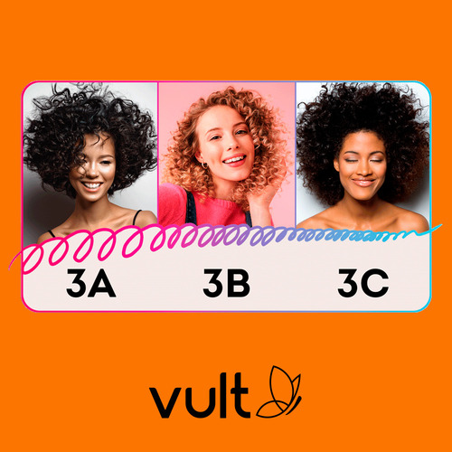 Kit Shampoo Condicionador Máscara Cacheados 3a 3b 3c Vult