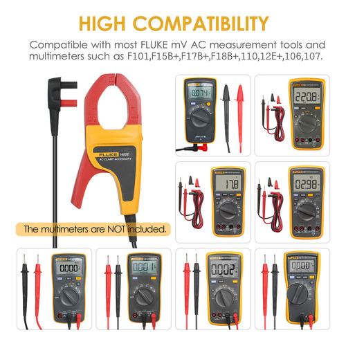 Pinza Amperimétrica Fluke I400e Con Doble Conector Tipo Bana