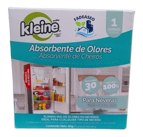 Absorbente De Olores Para Nevera Kleine Sin Aroma × 80g