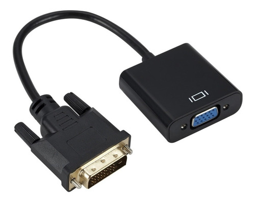 Cable Adaptador Dvi-d 24+1 Pin A Vga 15 Pin Hdtv