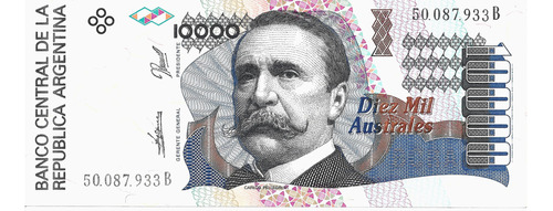 Bottero 2880 Billete De 10.000 Australes Año 1990 - Exc.++